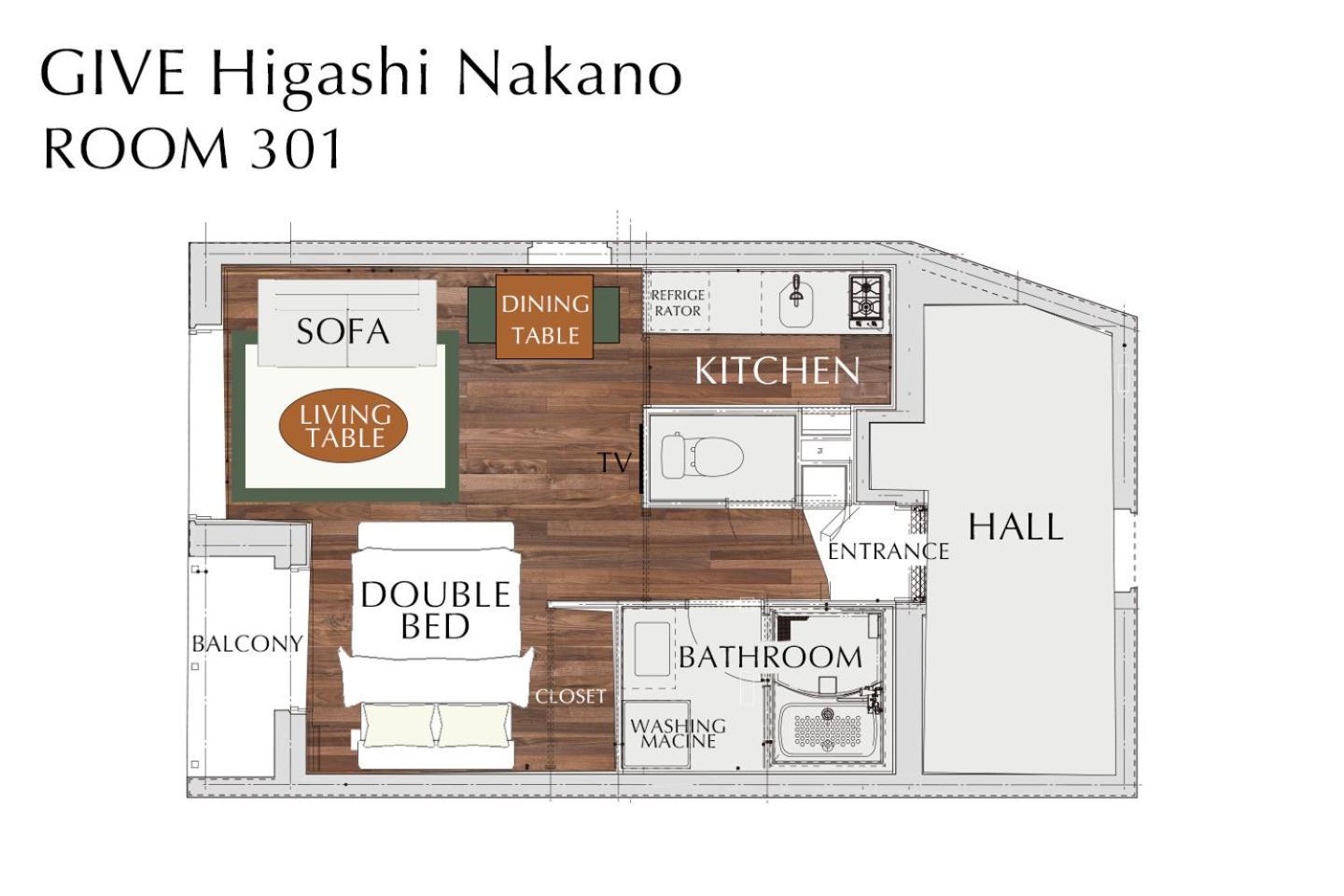 Apartamento Give Higashi Nakano Tóquio